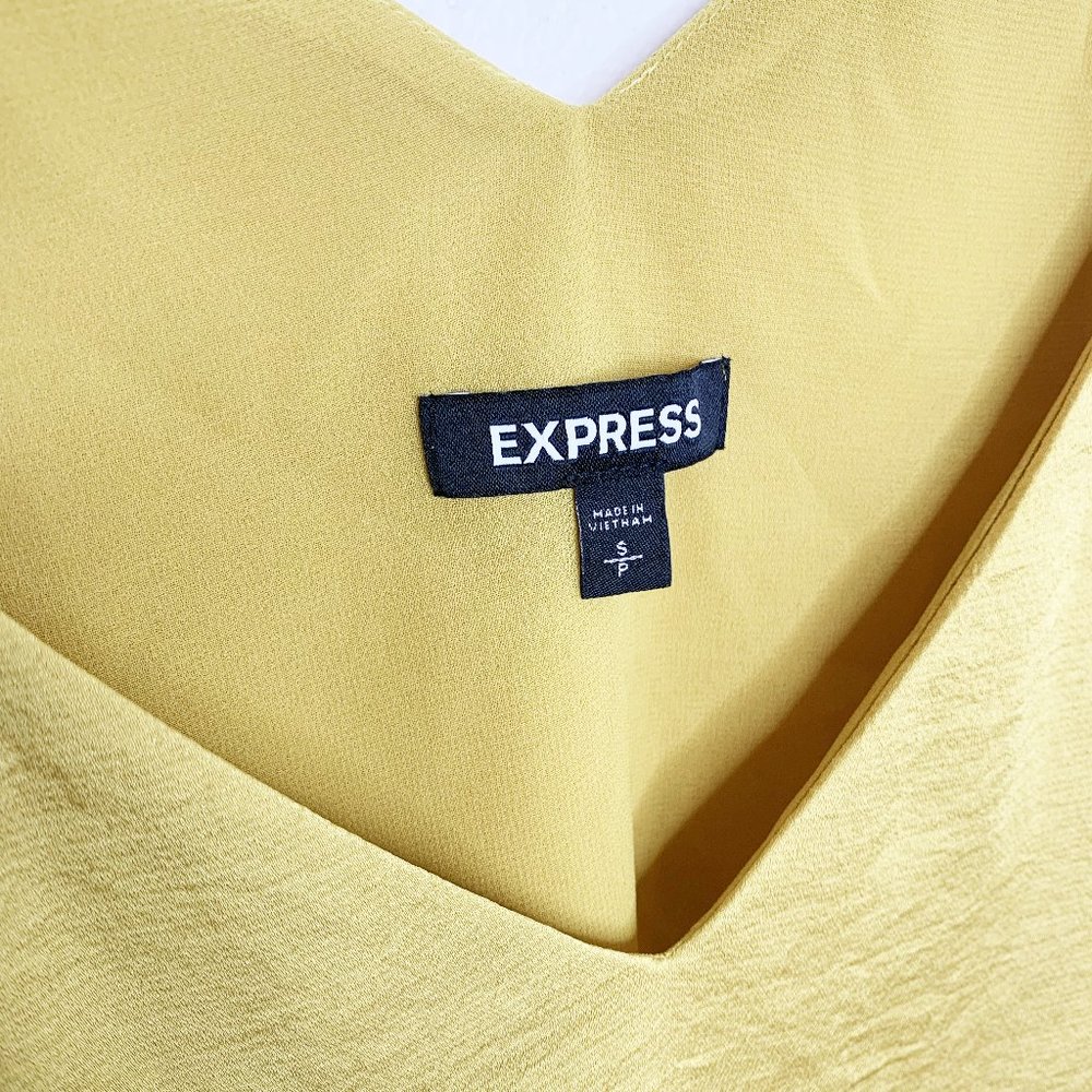 Express - Yellow Metallic Top - Picture 3 of 3